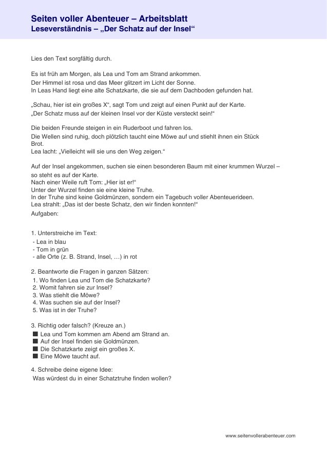 Vorschau der ersten Seite: Arbeitsblätter-Set 1