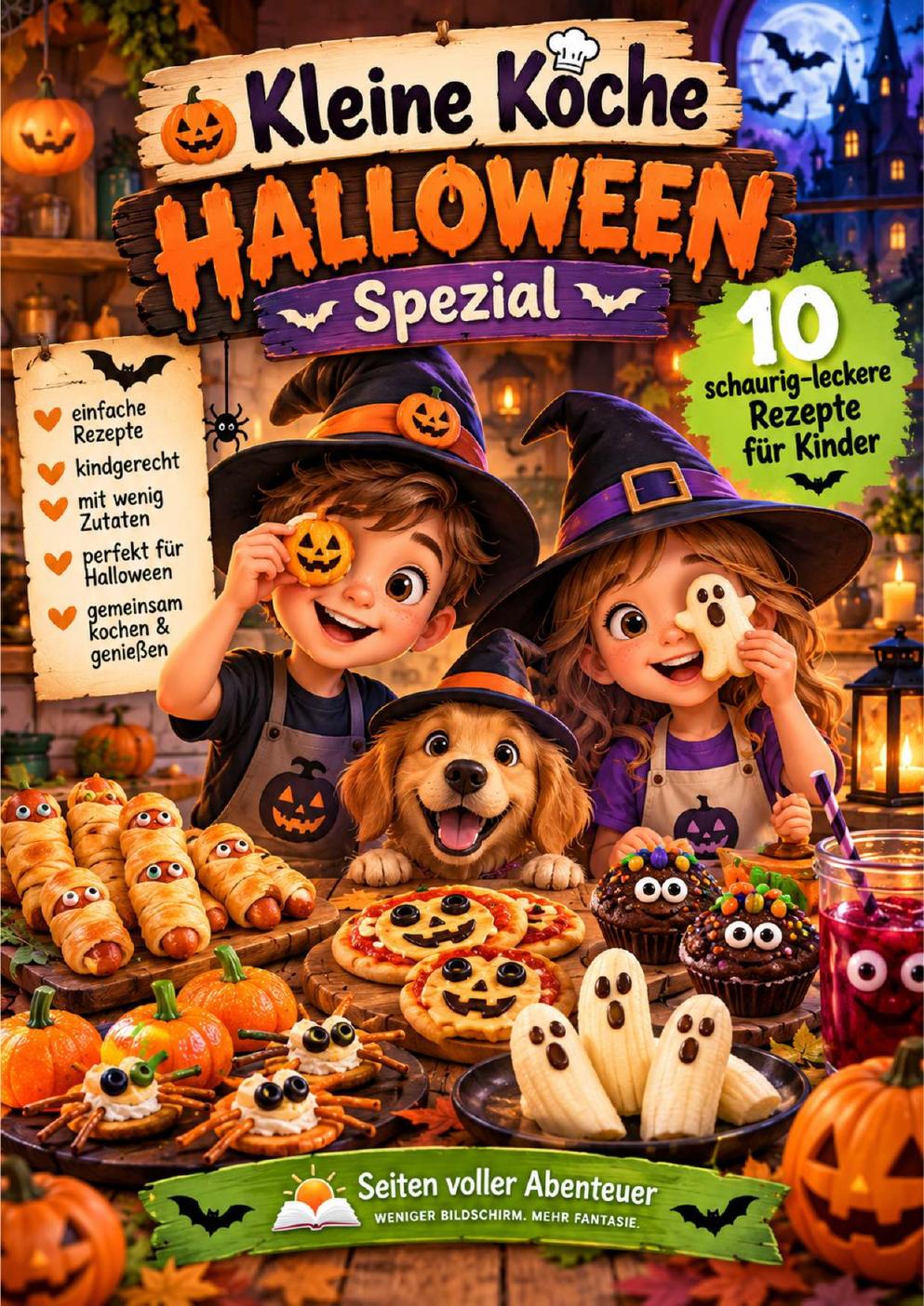 Originalcover des kostenlosen PDFs Kleine Köche – Halloween Spezial