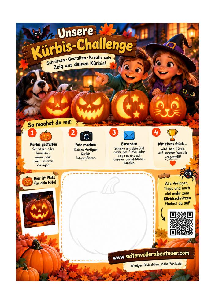 Originale PDF-Seite mit der Kürbis-Challenge