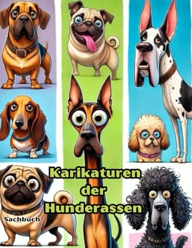 Buchcover Karikaturen der Hunderassen