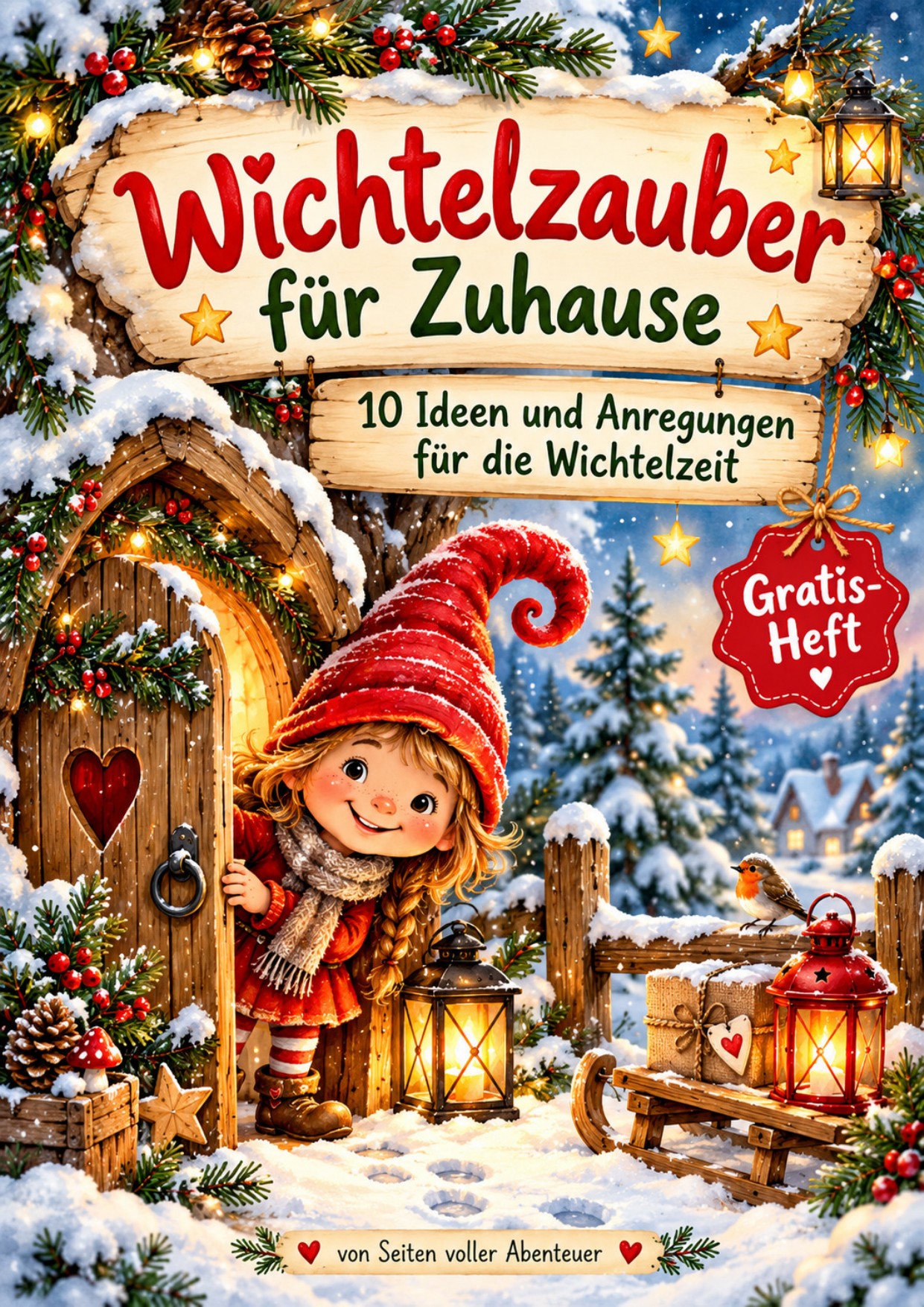 Originalcover des kostenlosen Wichtelhefts Wichtelzauber für Zuhause