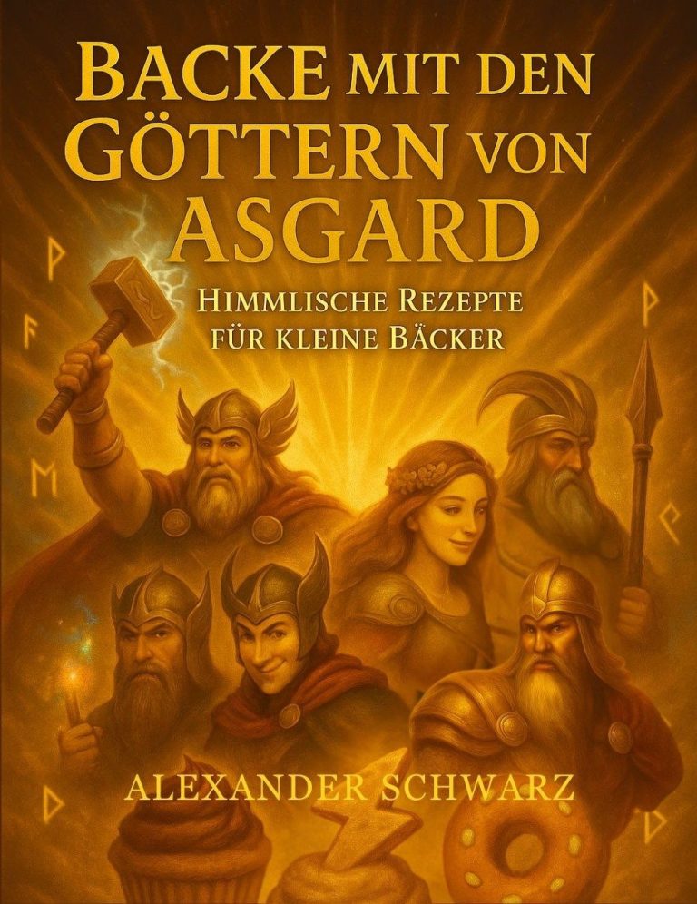 Kinderbackbuch Backe mit den Göttern von Asgard ab 5 Jahren Seitenvollerabenteuer