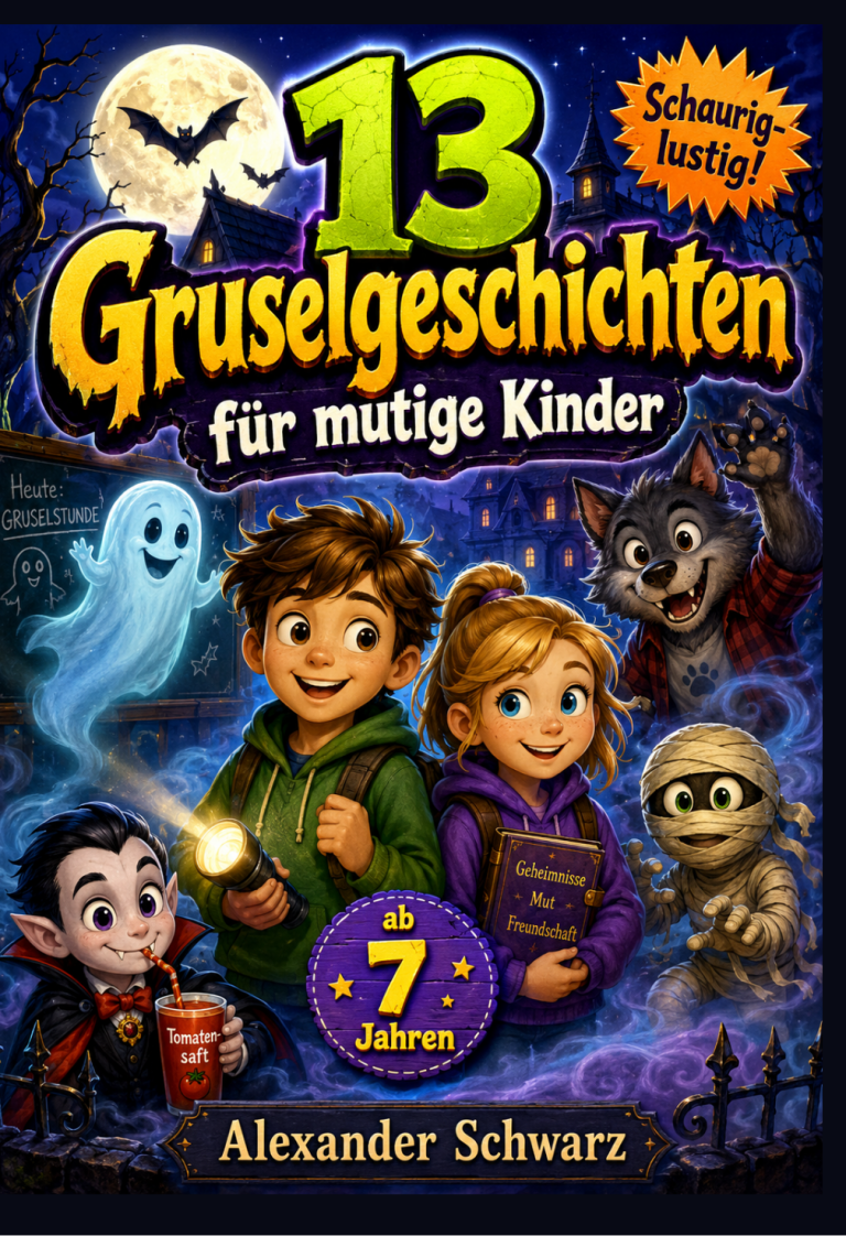 13 Gruselgeschichten für mutige Kinder ab 8 Jahren Seitenvollerabenteuer
