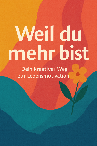 Fröhliches Cover mit hellen Farben und einer Blume
